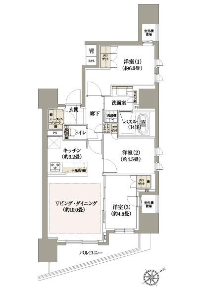 Floor: 3LDK + SIC, the occupied area: 65.07 sq m, Price: 38,900,000 yen, now on sale