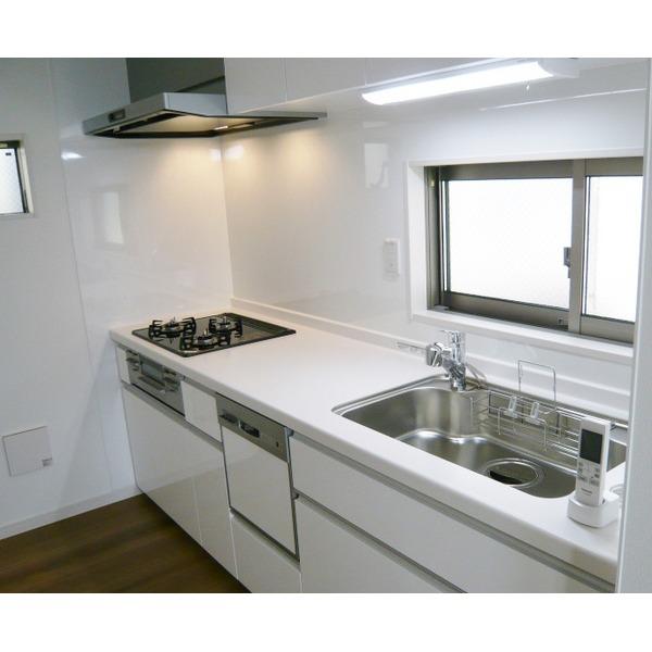 Kitchen. Two-sided lighting system Kitchen