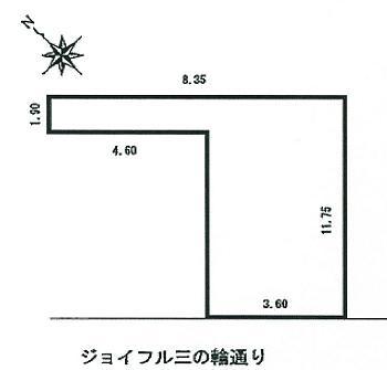 Compartment figure. Land price 16.8 million yen, Land area 47.37 sq m