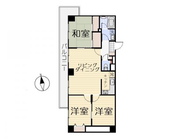 Floor plan. 3LDK, Price 28.8 million yen, Occupied area 68.17 sq m , Balcony area 16.02 sq m floor plan