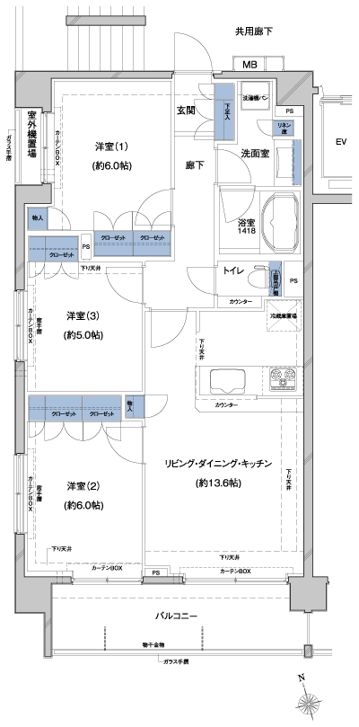 Floor: 3LDK, occupied area: 70.15 sq m, Price: 41,500,000 yen ・ 47,800,000 yen, now on sale