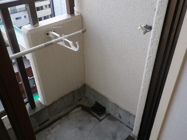 Washroom. It is washing yard equipped on the balcony.