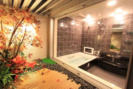 Same specifications photo (bathroom). Example of construction. Bathrooms to heal daily fatigue, It offers a bus coat which can taste the open-air bath sensation. 1.25 square meters of the bathroom still has directed the bus time of relaxation to prepare 15.6 inch large TV.
