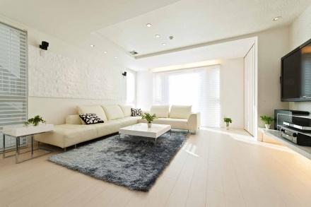 Living. Example of construction. Joy to see the favorite movies and TV in the spacious and welcoming living room the whole family.