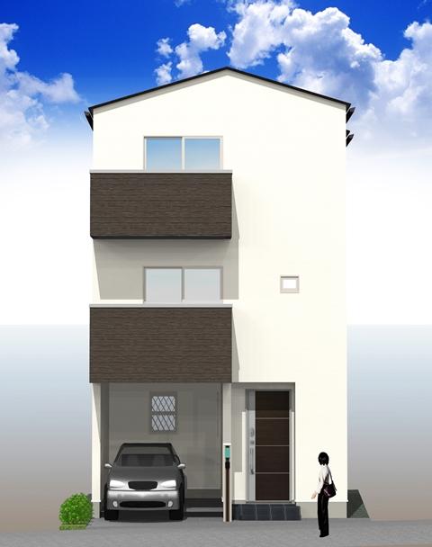 Building plan example (exterior photos). Building plan example: Building price 15.9 million yen, Building area 91.94 sq m