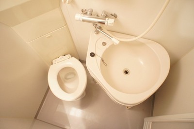 Toilet. In the wash basin of movable, A quick change from the shower room to the toilet. 