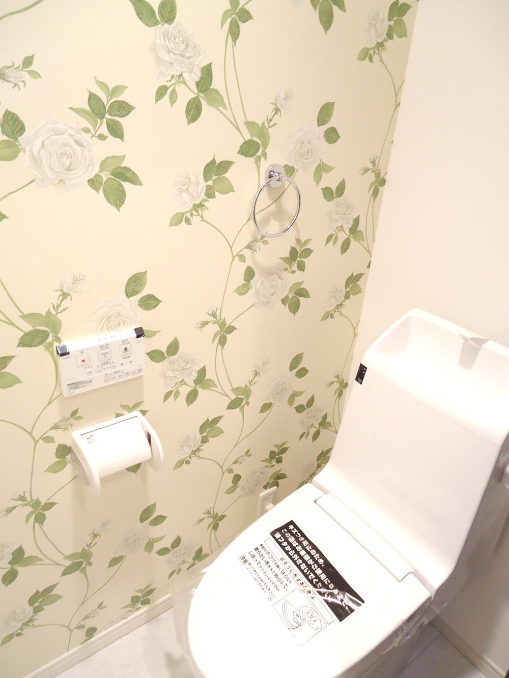 Toilet. With the second floor of a hot shower toilet