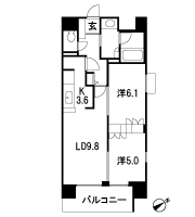 Floor: 2LDK, the area occupied: 57.5 sq m, Price: 33,100,000 yen, now on sale