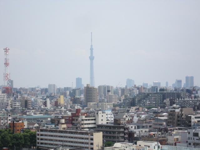 View photos from the dwelling unit. Local (11 May 2013) Shooting Overlooking the Sky Tree from balcony