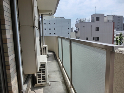 Balcony. Wide balcony