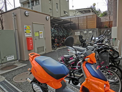 Other common areas. Bicycle parking space