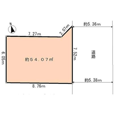 Compartment figure. Bunkyo-ku, Tokyo Nishikata 1-chome