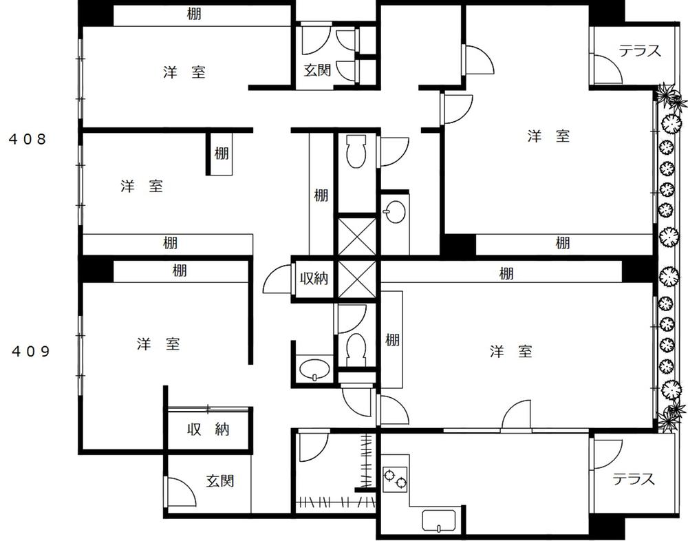 Floor plan. 5K, Price 48,800,000 yen, The area occupied 145.2 sq m