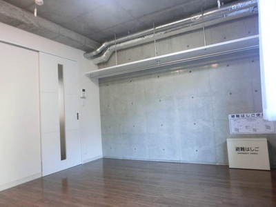 Other room space. Interior concrete driving range