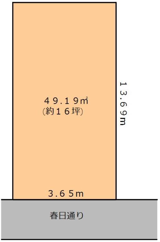 Compartment figure. Land price 68 million yen, Land area 49.2 sq m