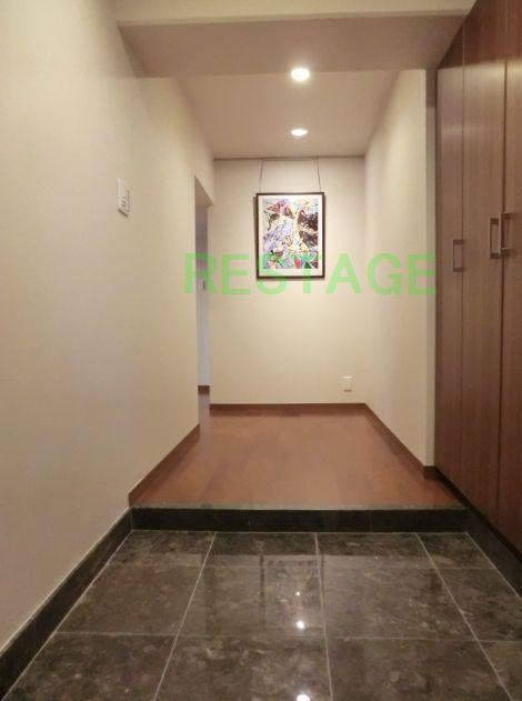 Entrance. Entrance of bonded marble