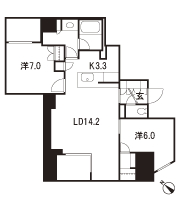 Floor: 2LDK + WIC, the area occupied: 66.7 sq m, Price: 47,300,000 yen, now on sale