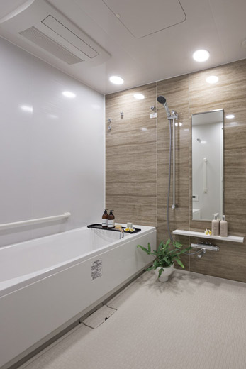 Bathing-wash room.  [BATH ROOM] Stuck to the functional beauty, Relaxation space