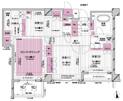 Floor: 3LDK, occupied area: 77 sq m, Price: 85,900,000 yen, now on sale