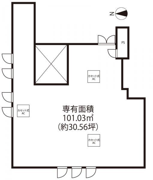 Floor plan. 1LDK, Price 35,800,000 yen, Footprint 101.03 sq m
