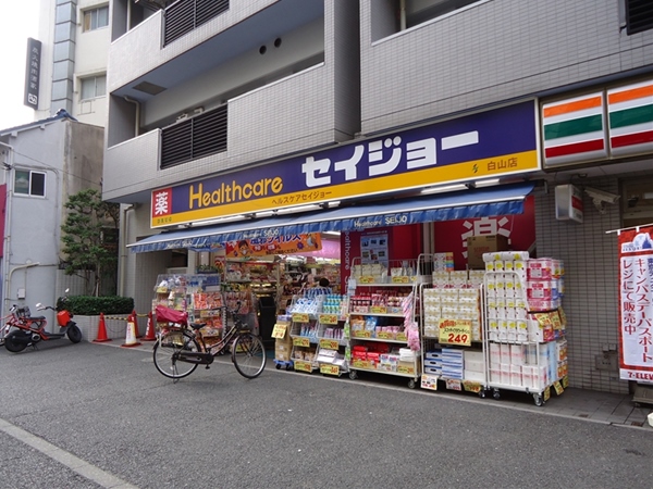 Dorakkusutoa. Medicine Seijo Hakusan store (drugstore) up to 100m