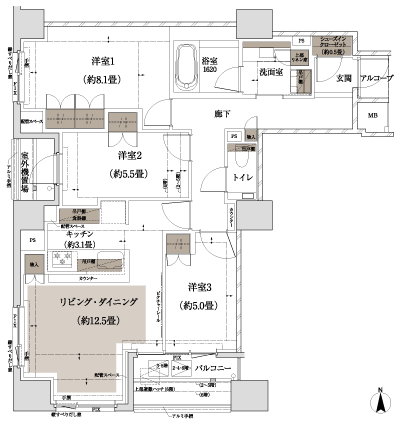 Floor: 3LDK + SIC, the area occupied: 85.2 sq m, Price: 98,800,000 yen, now on sale