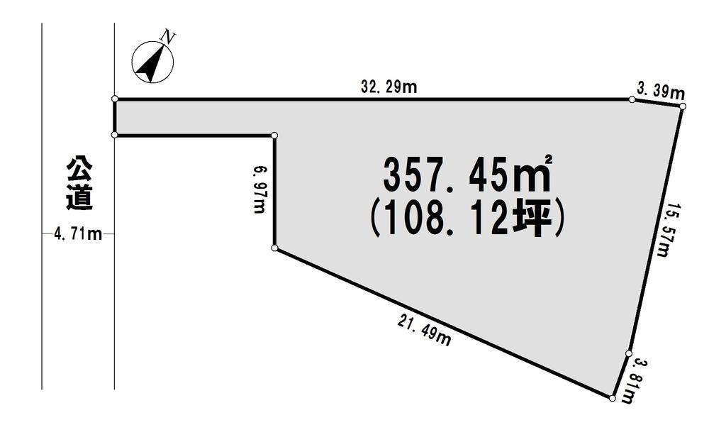 Compartment figure. Land price 240 million yen, Land area 357.45 sq m