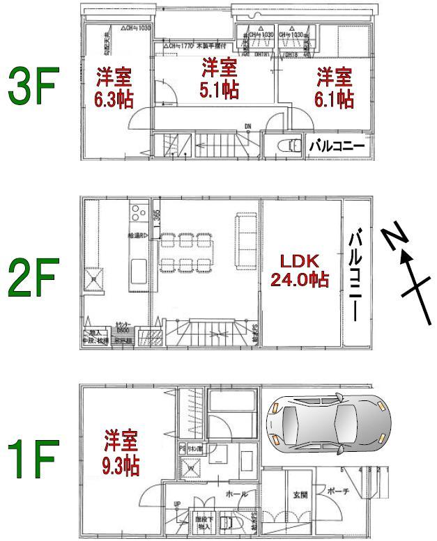 Building plan example (floor plan). Building price 21,800,000 yen Building area 116.78 sq m