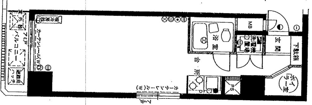 Floor plan. Price 14.8 million yen, Footprint 27.1 sq m , Balcony area 3.05 sq m