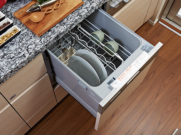 Kitchen.  [Dishwasher] As it is accommodating the dishes after use. Also lead to reduced running costs because it requires water usage is also smaller than the hand-washing. (Same specifications)