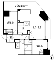 Floor: 2LDK + WIC, the occupied area: 56.49 sq m, Price: TBD