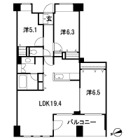 Floor: 3LDK, occupied area: 78.85 sq m, Price: 61,900,000 yen, now on sale