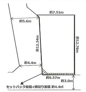 Compartment figure. Land price 79,800,000 yen, Land area 87.14 sq m