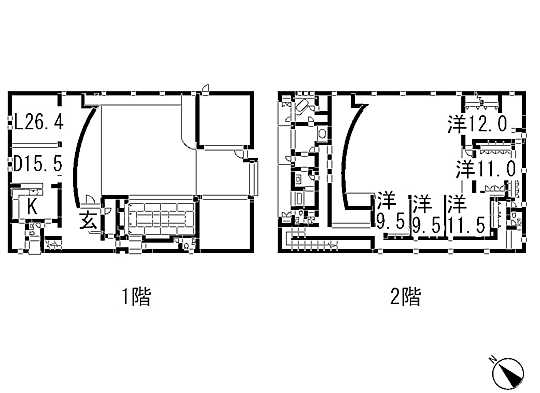 Floor plan. 700 million 18 million yen, 6LDK, Land area 538.01 sq m , Building area 531.14 sq m