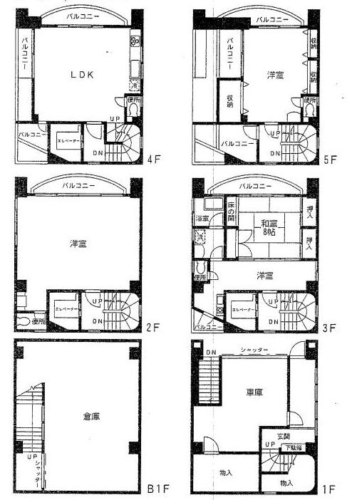 Floor plan. 115 million yen, 3LDK + S (storeroom), Land area 74.77 sq m , Building area 286.09 sq m floor plan