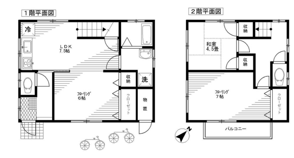 Floor plan. 36,800,000 yen, 3DK, Land area 67.74 sq m , Building area 69.32 sq m