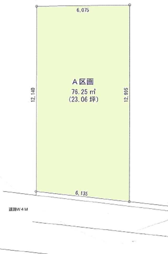 Compartment figure. Land price 69,800,000 yen, Land area 76.25 sq m