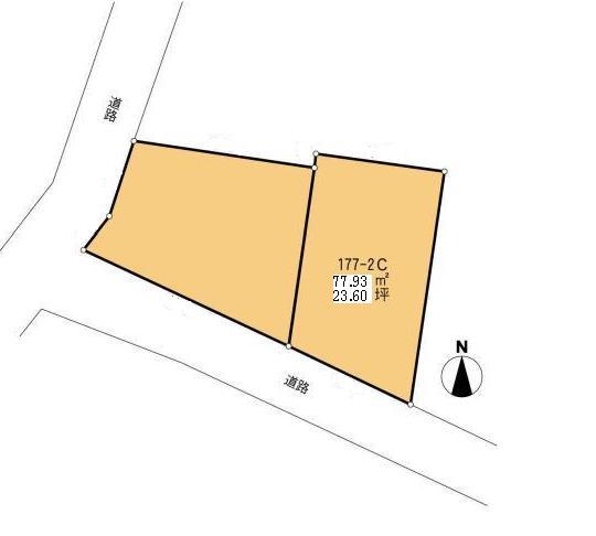 Compartment figure. Land price 66 million yen, Land area 77.93 sq m