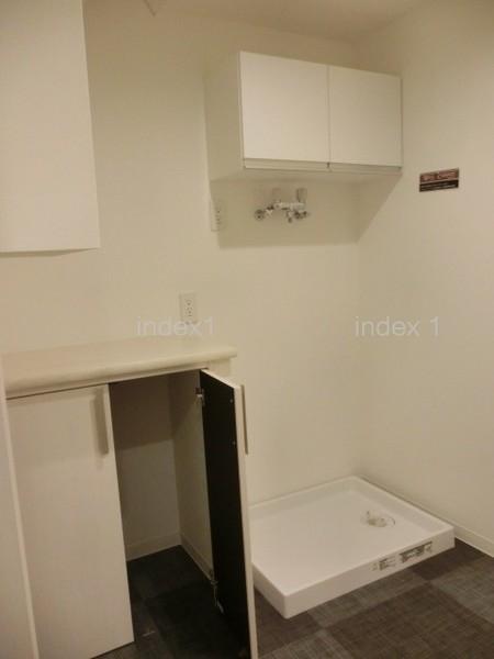 Wash basin, toilet. There is also indoor washing machine Storage