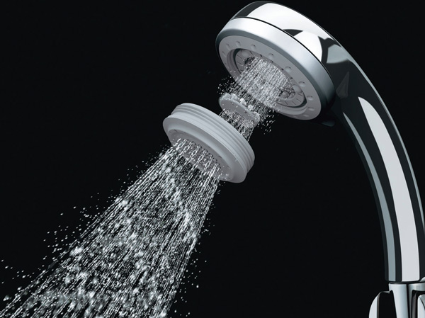 Bathing-wash room.  [Good water-saving eco-full spray shower head with switch] In the bathroom shower, Simply press the grip of the switch of the shower head, It is easy switching of the water discharge and water stop, It has excellent water-saving properties. (Same specifications)