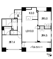 Floor: 3LDK + WIC, the occupied area: 67.01 sq m