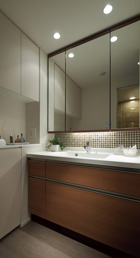 Bathing-wash room.  [Powder Room] Powder Room of delicate nestled spend everyday in high quality.