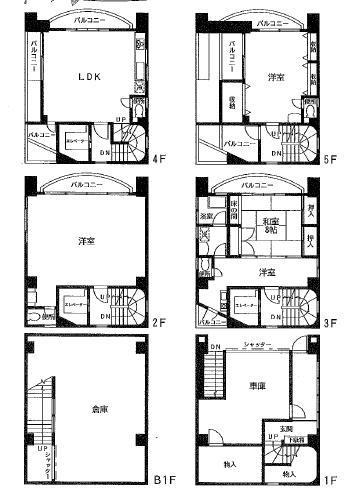 Floor plan. 115 million yen, 4LDK, Land area 74.77 sq m , Building area 286.09 sq m