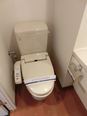 Toilet. Happy Washlet equipped