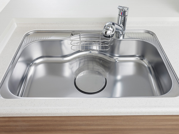 Kitchen.  [Quiet sink] Plenty of wash sink, such as tableware and cooking utensils, Silent type to keep the I sound water.