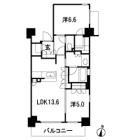 Floor: 2LDK, occupied area: 60.04 sq m, Price: 49,980,000 yen, now on sale
