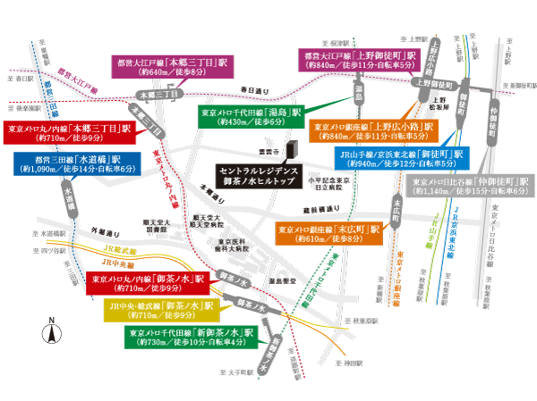 Surrounding environment. Same property to birth within a 15-minute walk in a position to align the 10 station. JR ・ Subway, etc., Good command you freely 10 routes of transportation network to meet your needs.