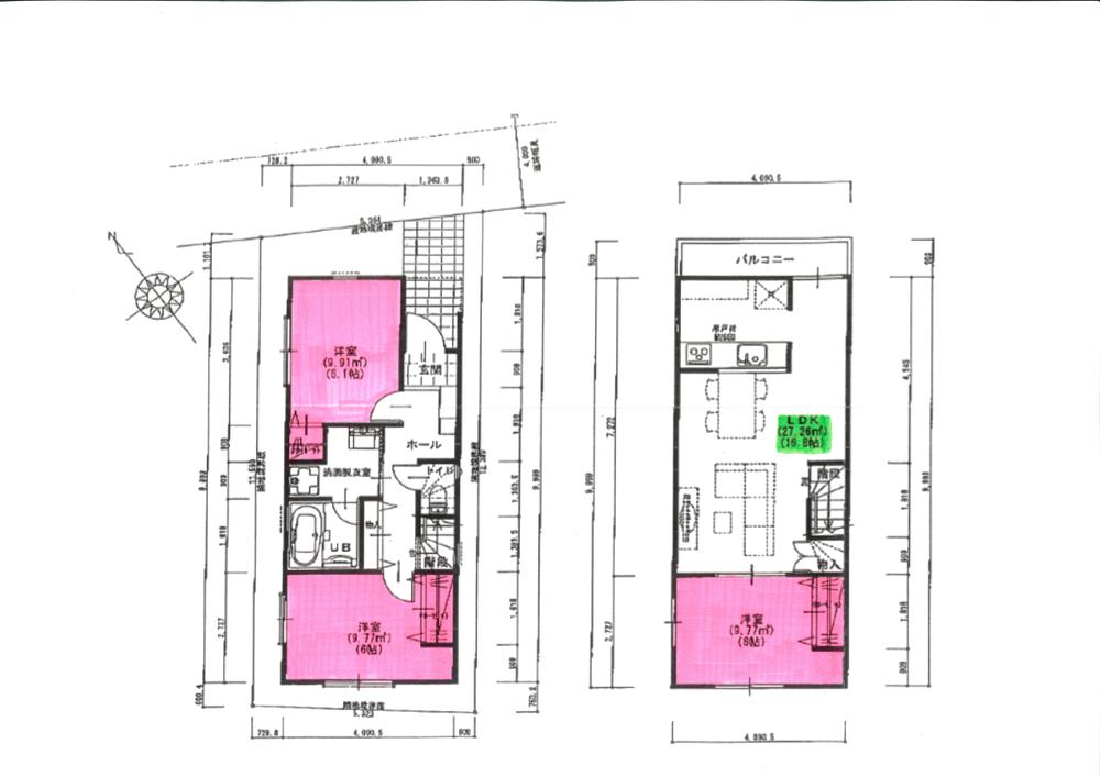 Other building plan example. Building plan Building price 14 million yen, Building area 80.55 sq m