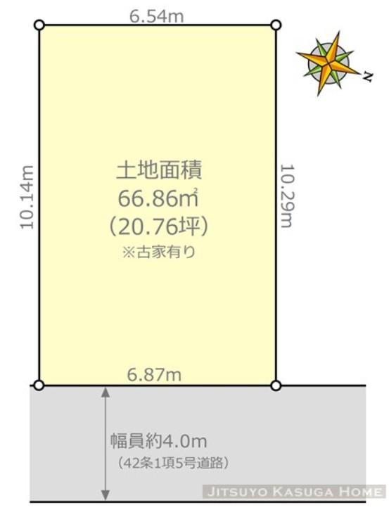 Compartment figure. Land price 42,900,000 yen, Land area 66.9 sq m