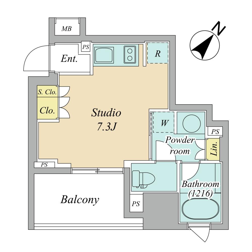 Floor plan. Price 28 million yen, Occupied area 23.15 sq m , Balcony area 5.78 sq m